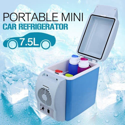 12V 7.5L Car Mini Car Travel Refrigerator ABS Multi-Function Freezer Insulation