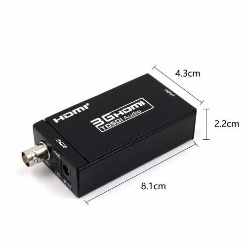 HDMI to SDI Converter 1080P Video Audio Converter with 5V Power Plug