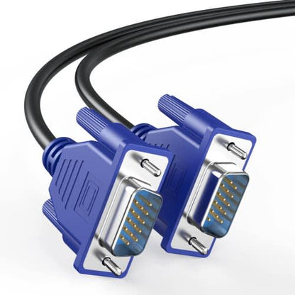 VGA to VGA Cable 6ft, VGA to VGA Monitor Cable 1080P Full HD Male to Male Cable