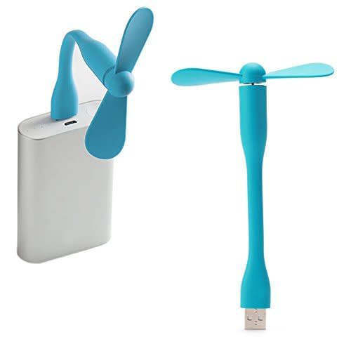 Portable Flexible USB Fan for Laptops, PC & Power Banks. -(Multi Colour)