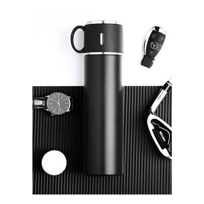 Stainless Steel Thermos Set With 3 Cups