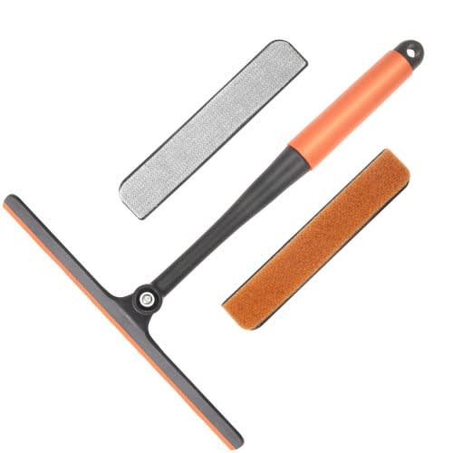 Window Wiper and Window Squeegee 3-in-1 Professional Window Cleaning Set Silicone Glass Squeegee