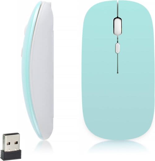 Wireless Bluetooth Mouse, 1600 DPI Optical Tracking, 3 Buttons, Bluetooth 5.2, Silent Mini Mouse