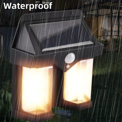 Solar Tungsten Wall Light Waterproof Fence Deck Light LED Light for Patio Porch