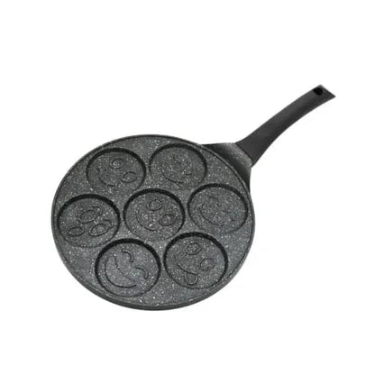 Kitchen Mini Pancake Breakfast Omelette Pan Nonstick Coated Aluminum 7-hole Egg Frying Pan