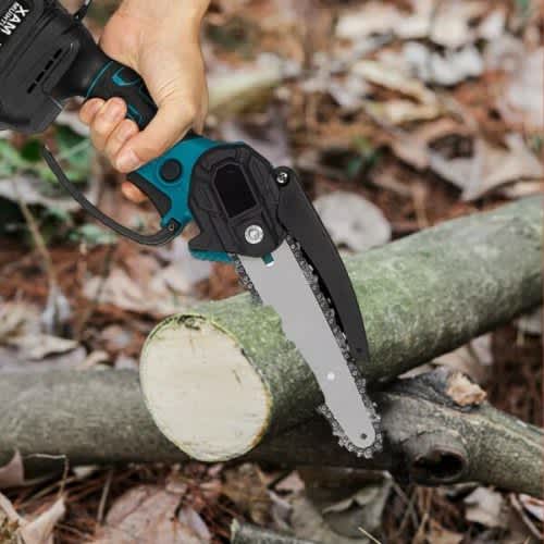 Rechargeable Chain Saw With Two Batteries 4 Inch