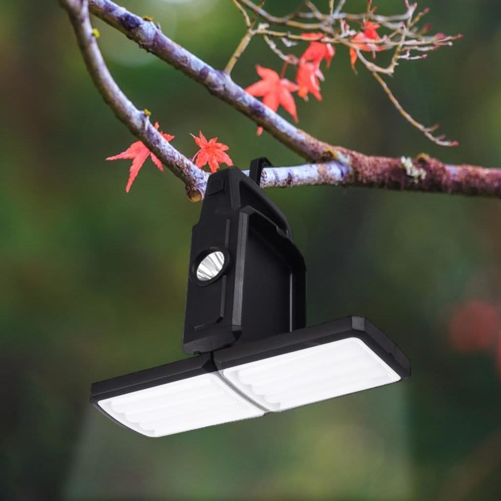 Portable Multifunctional Folding Solar LED Light Outdoor Waterproof Light with Dual Light Source USB