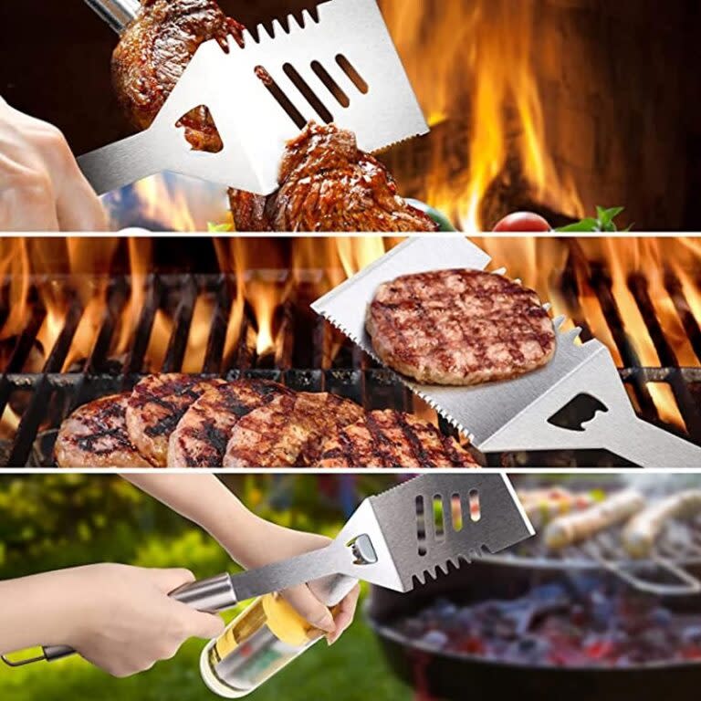 Stainless Steel Braai BBQ Tools Set Accessories 25pcs