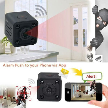 Mini WiFi Camera HD 1080P Video  Audio Recorder with IR Night  Vision Motion Detection Small  Wireless