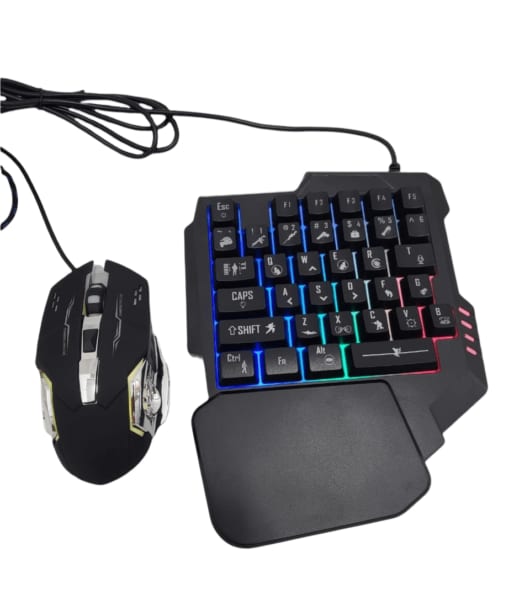 4-in-1 Combo Pack With One-hand  Keyboard, Mouse and PUBG Converter