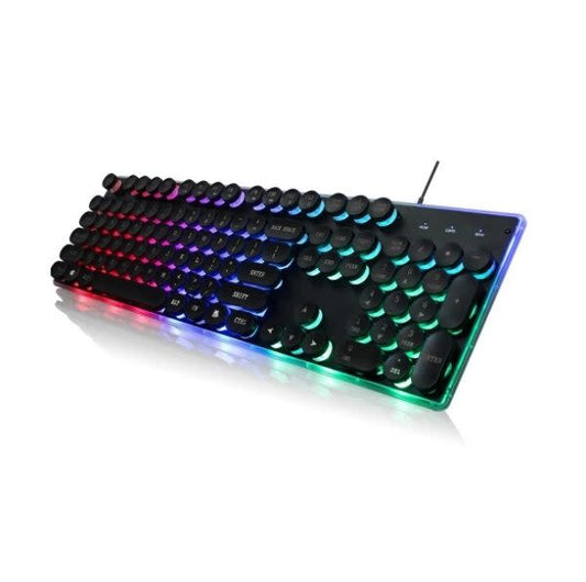 Aerbes USB Corded Punk Keyboard  With Backlight Function