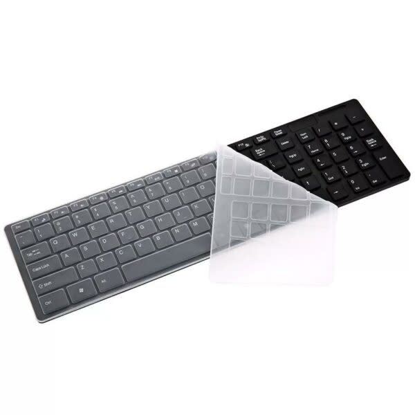 Ultra-thin 2.4g Wireless Keyboard  Mouse Combos With Keypad Film  Black/White