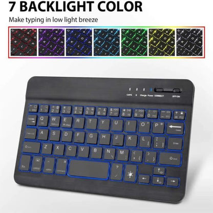 7 inch Backlight Mini Wireless Keyboard  With Back-light Transmission