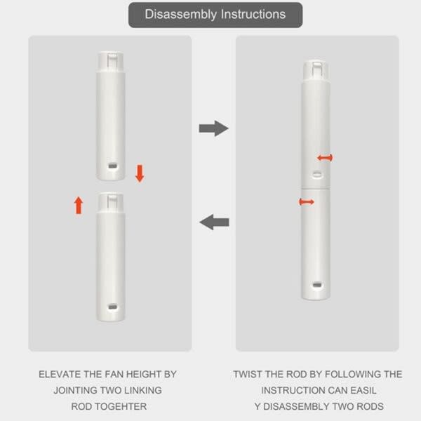 HEJ Rechargeable Manual Telescopic  Fan