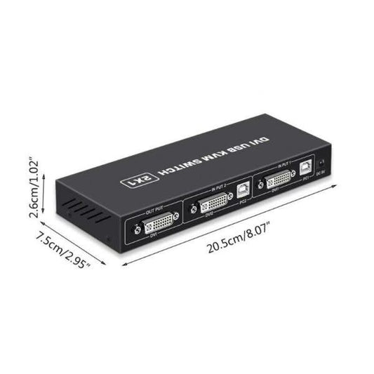 DVI KVM Switch 2×1