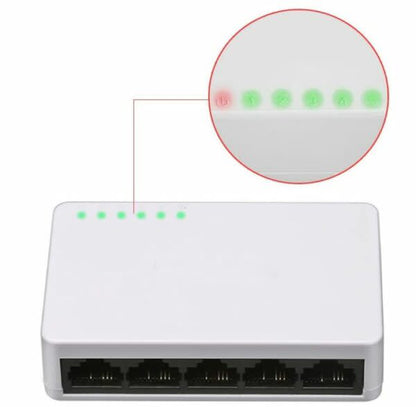 Desktop 5-Port Fast Ethernet Switch  10/100Mbps