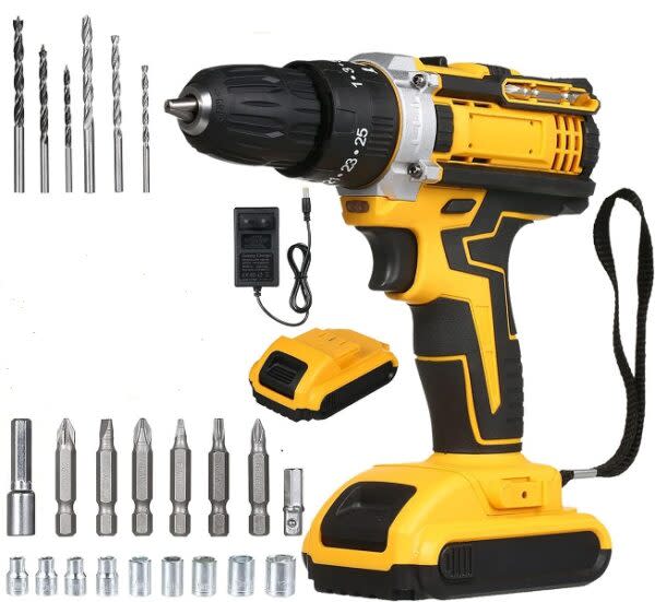 Cordless Electric Drill Set 25V 7500mAh