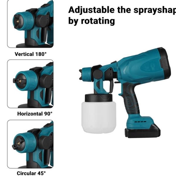 Portable Cordless Spray Gun 25V  15000mah Battery