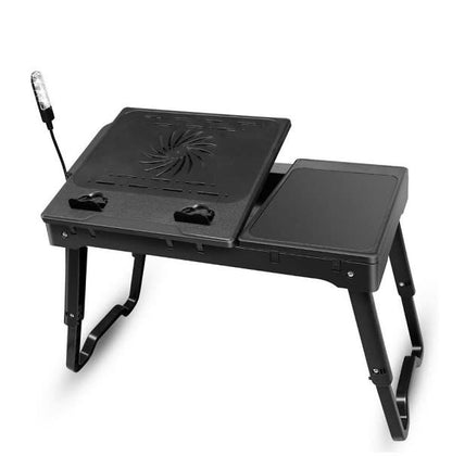 Adjustable Angle Laptop  Table With 4 Port USB Hub,  LED Light, Built-in Mouse Pad