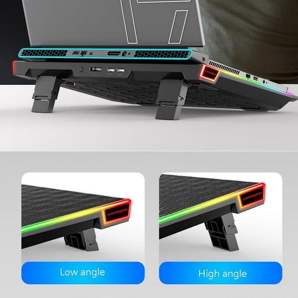 RGB 2 USB Port LED Laptop  Cooling Pad