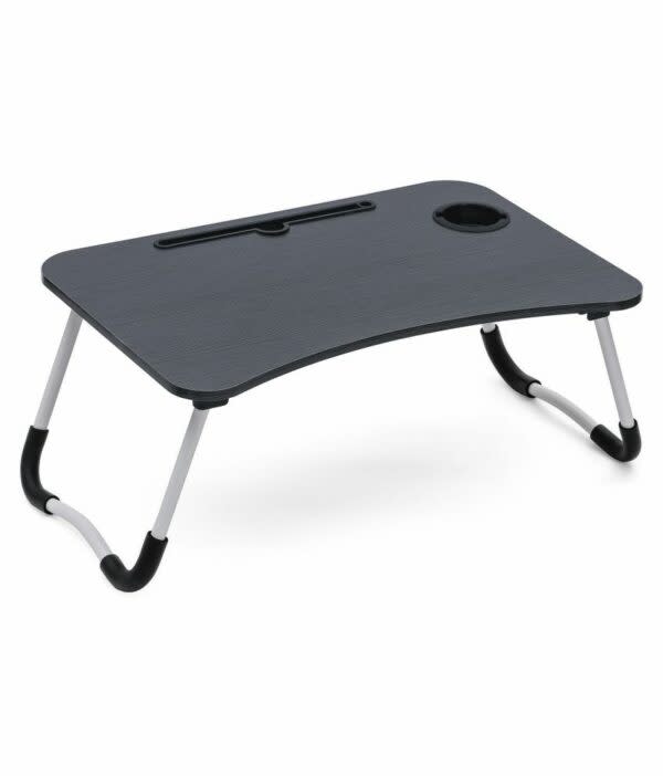 Laptop Table with Tablet  Stand and Cup Holder Black