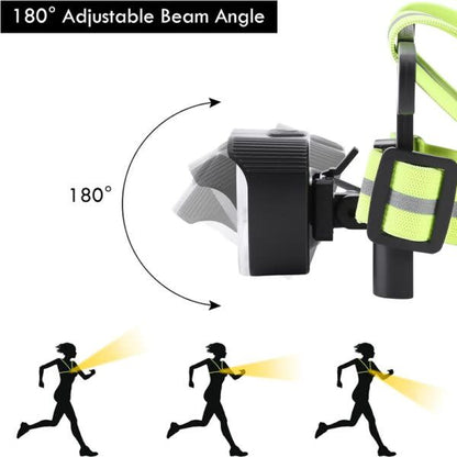 Aerbes Rechargeable LED Running  Chest Strap Light