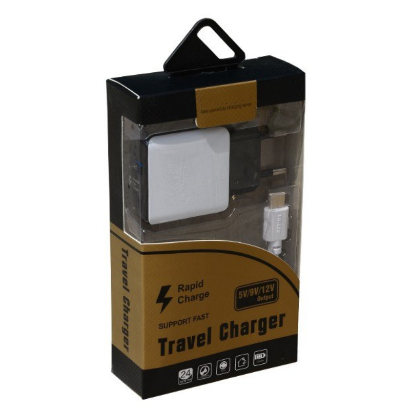 3.0 Micro USB Charger With Type C Cable