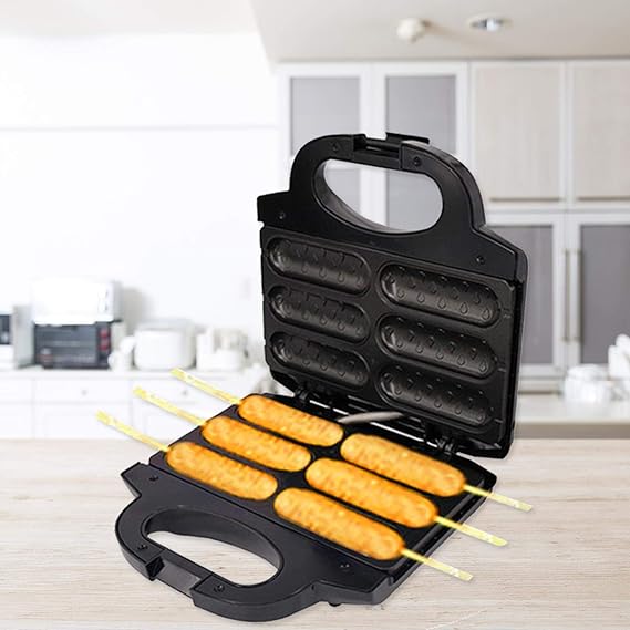 Electric Hot Dog Bread Machine Non-Stick Coating Easy To Clean Sausage Hot Dog Cooking