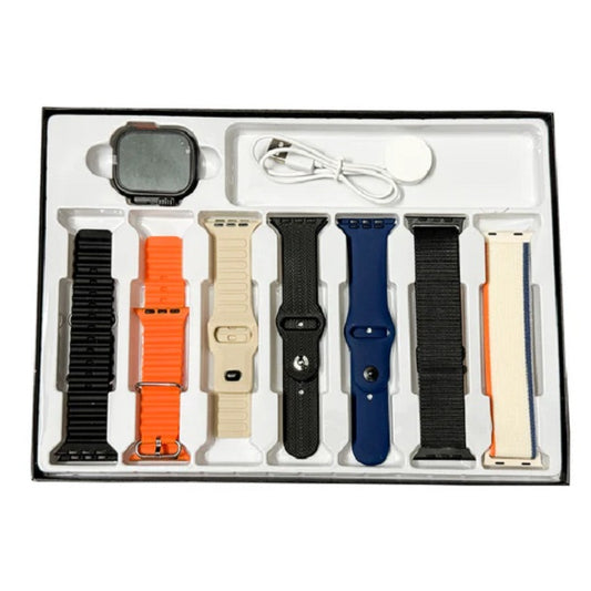 S10 Ultra2 Big 2.01 Infinte Display 7 In 1 Strap Smart Watch