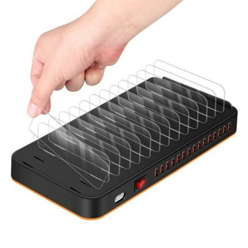 XF0311 USB Fast Charging Hub 15 Port 100W with Phone Stands