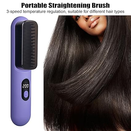 Ideal temperature for hair straightening brush hotsell