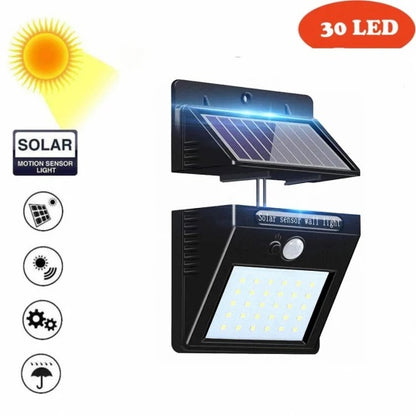 LED Sensor Solar Wall Lamp Separable  Solar Panel for Optimum Use