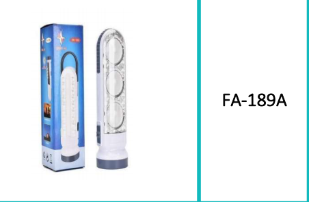 Rechargeable LED Emergency Light Cold White, Warm White + Torch and Battery Operated