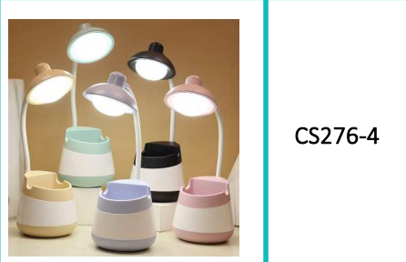 USB Rechargeable Table Lamp Pencil  Holder