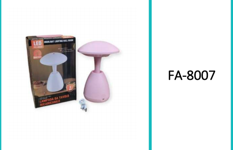 Rechargeable 3 Gear Mushroom  Desktop lamp