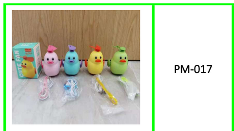 Cute Mini Rechargeable Duck Fan  with Lanyard