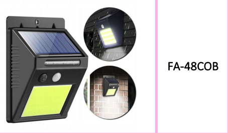 Waterproof Outdoor Solar Motion  Sensor Wall Light 48COB