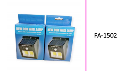 Solar Powered Sensor Wall COB Light