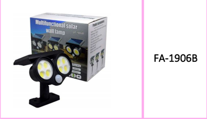 Solar Powered Cob Light Wall Lamp  200lm