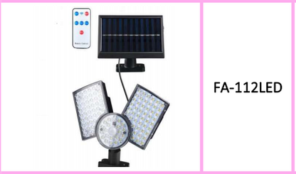 Waterproof Outdoor Solar Induction  Street Light 112LED With Remote  Control