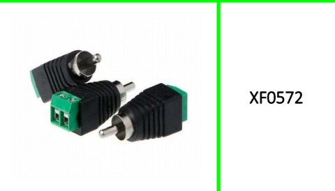 Male Plug to AV Terminal  Connector  100 Pieces