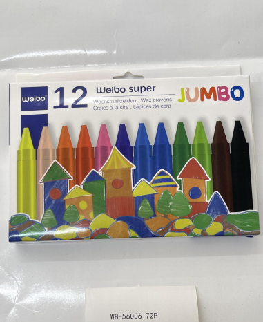 Jumbo Wax Crayons WB56006