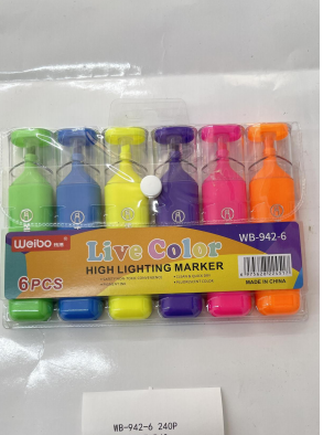 High Lighting Marker 6PCs WB9426