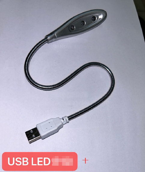 USB 3 LED Flexible Metal Material Lamp Light for Laptop