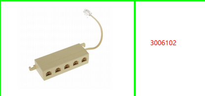 RJ11 5 Way Splitter Connector Adapter