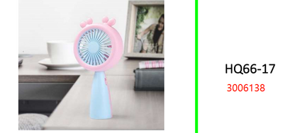 Rechargeable Portable Cartoon Mini  Fan With LED Light