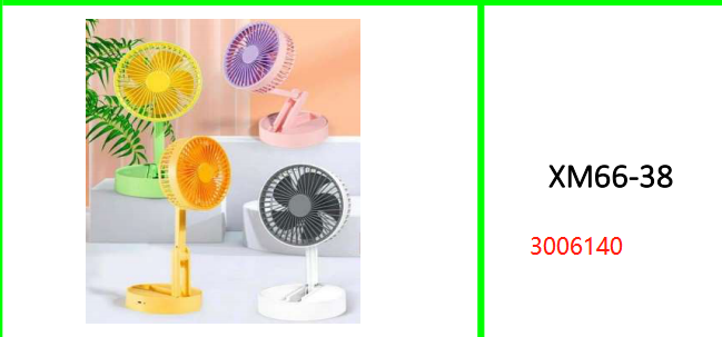 Adjustable Portable Rechargeable Mini  fan with 3 Wind Speed