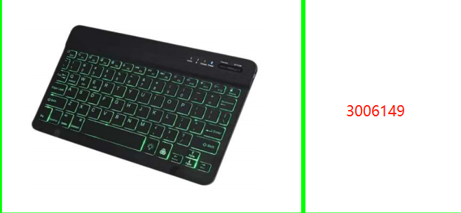 7 inch Backlight Mini Wireless Keyboard  With Back-light Transmission