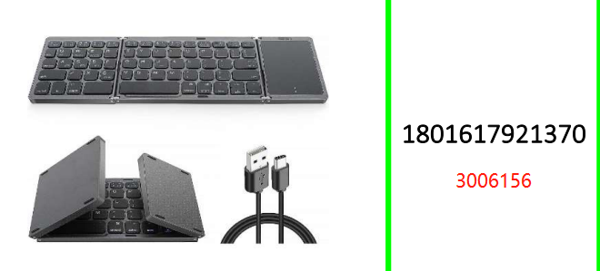 Wireless Bluetooth Keyboard With  Touch Mouse Pad