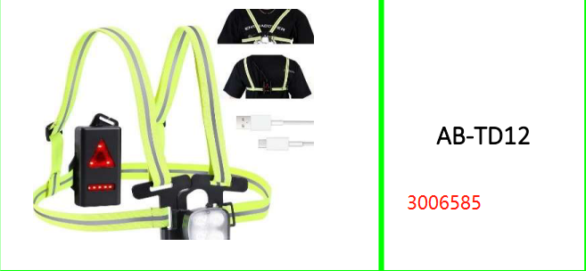 Aerbes Rechargeable LED Running  Chest Strap Light